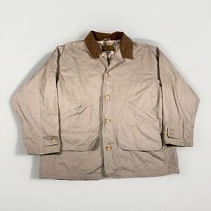 Vintage North‎ River Chore Coat Mens L Brown Canvas Barn Jacket Field